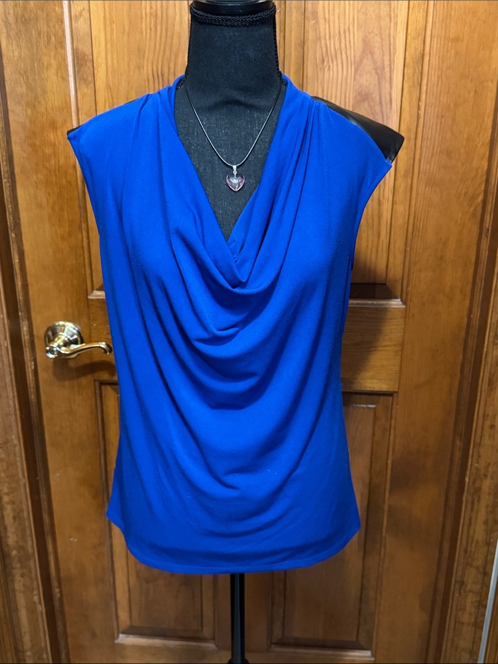 Ann Taylor Sleeveless Cowl Neck Camisole - Royal Blue